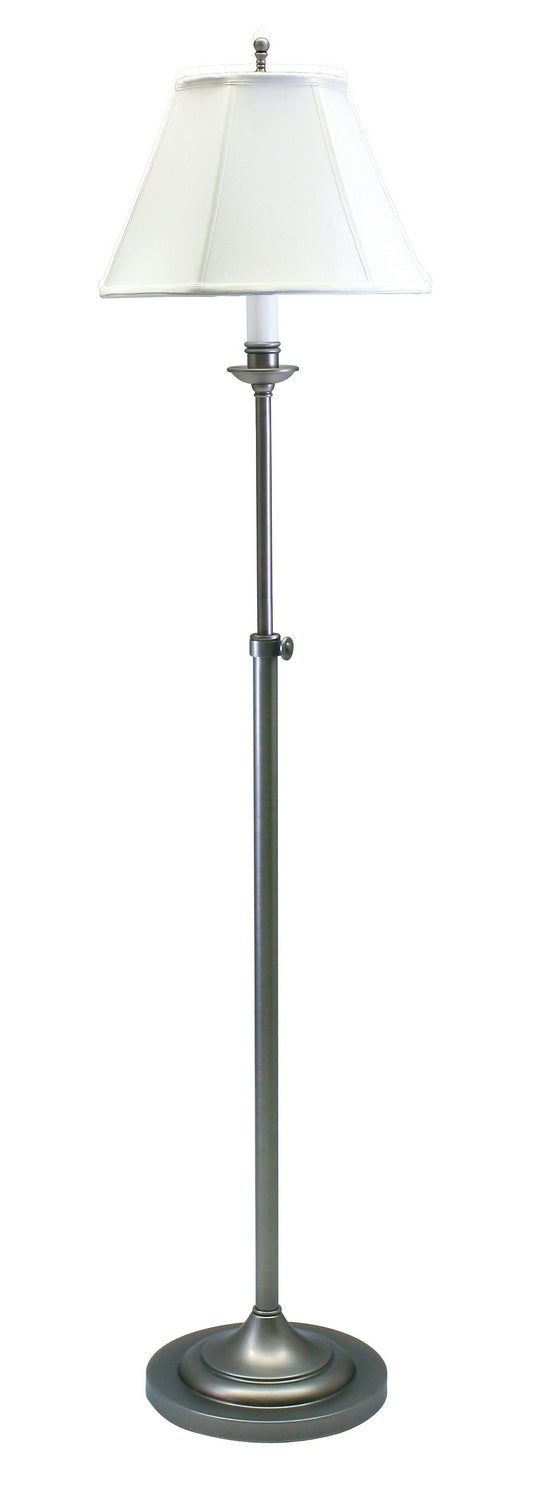 House of Troy CL201-AS One Light Floor Lamp, Antique Silver