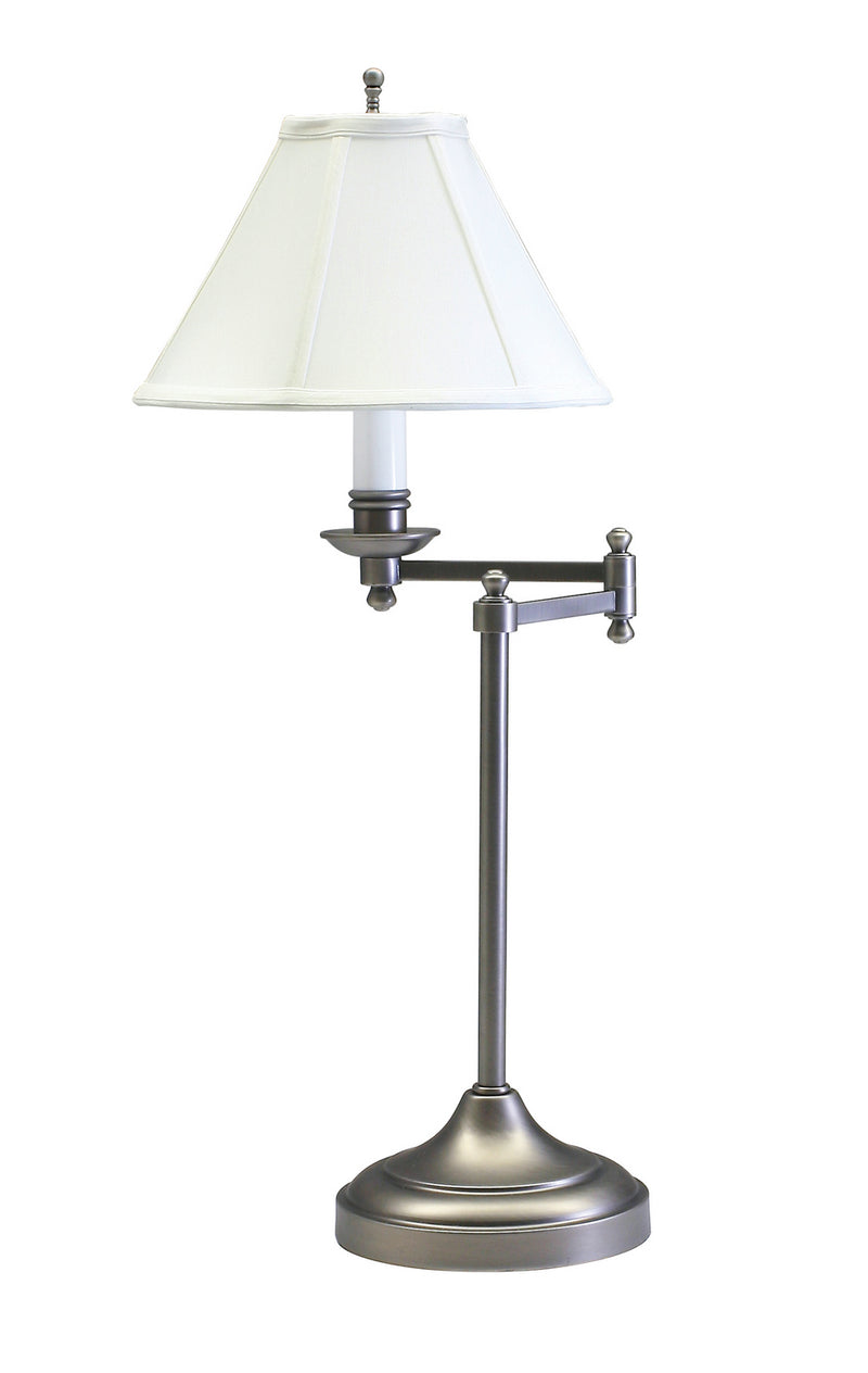 House of Troy CL251-AS One Light Table Lamp, Antique Silver