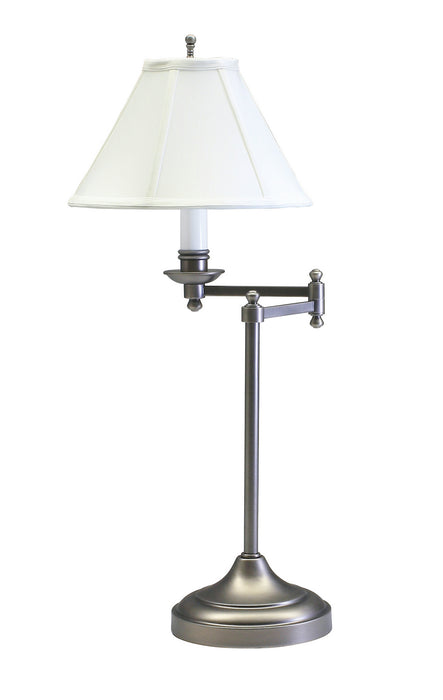 House of Troy CL251-AS One Light Table Lamp, Antique Silver