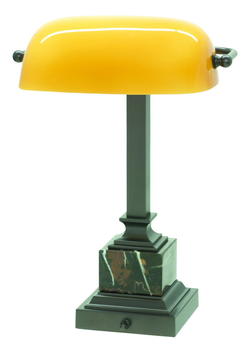 House of Troy DSK430-MB One Light Table Lamp, Mahogany Bronze