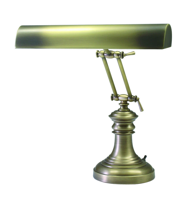House of Troy P14-204-AB Two Light Piano/Desk Lamp, Antique Brass