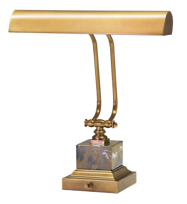 House of Troy P14-280-WB Two Light Piano/Desk Lamp, Weathered Brass