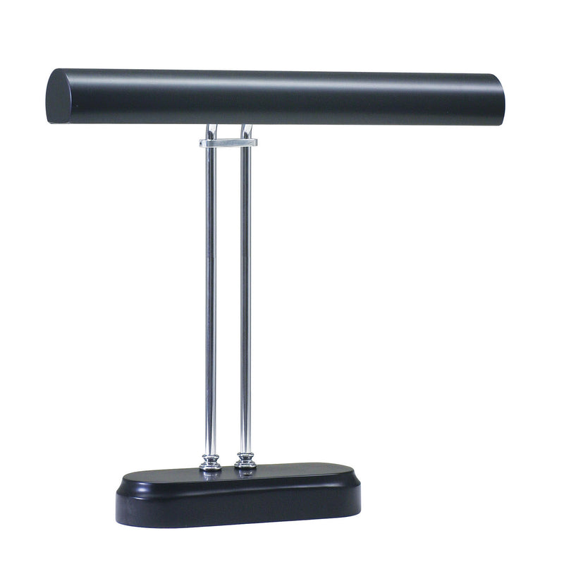 House of Troy P16-D02-627 Two Light Piano/Desk Lamp, Black/Chrome