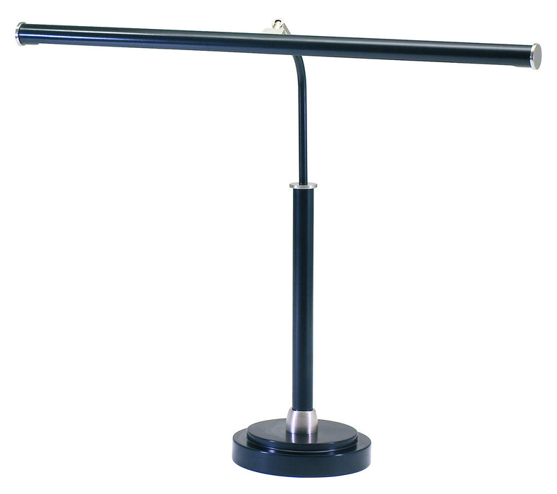 House of Troy PLED100-527 LED Piano Lamp, Black/Satin Nickel