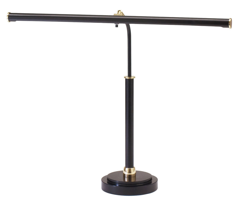 House of Troy PLED100-617 LED Piano Lamp, Black & Brass