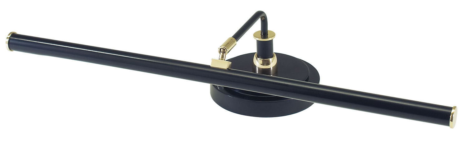 House of Troy PLED101-617 LED Piano Lamp, Black/Polished Brass