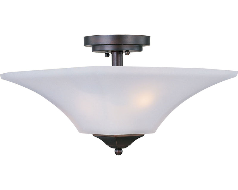Maxim 20091FTOI Two Light Semi-Flush Mount, Oil Rubbed Bronze