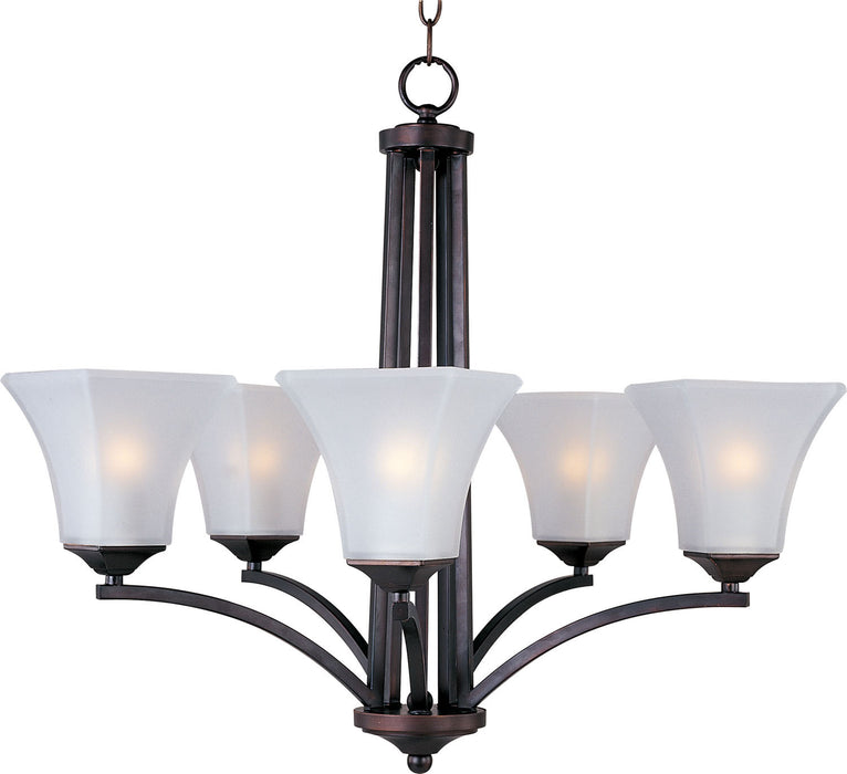 Maxim 20095FTOI Five Light Chandelier, Oil Rubbed Bronze