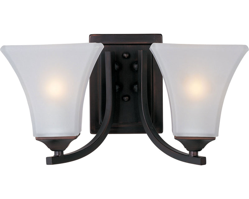 Maxim 20099FTOI Two Light Bath Vanity, Oil Rubbed Bronze