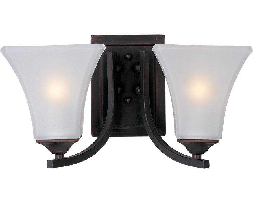 Maxim 20099FTOI Two Light Bath Vanity, Oil Rubbed Bronze