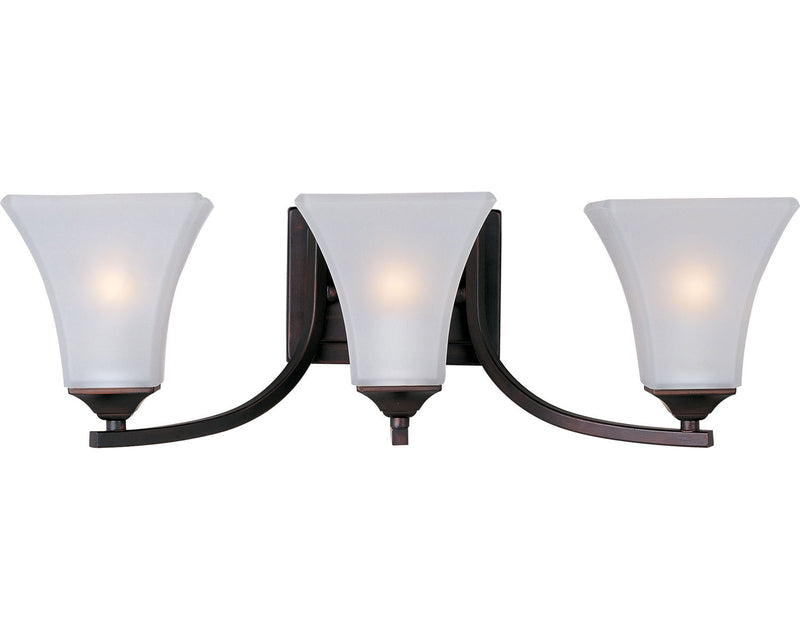 Maxim 20100FTOI Three Light Bath Vanity, Oil Rubbed Bronze