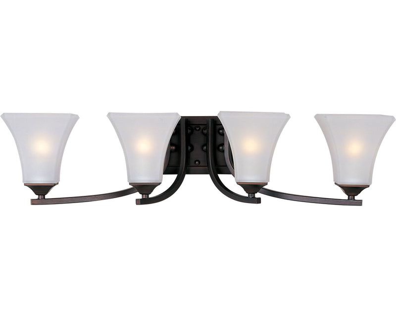 Maxim 20101FTOI Four Light Bath Vanity, Oil Rubbed Bronze