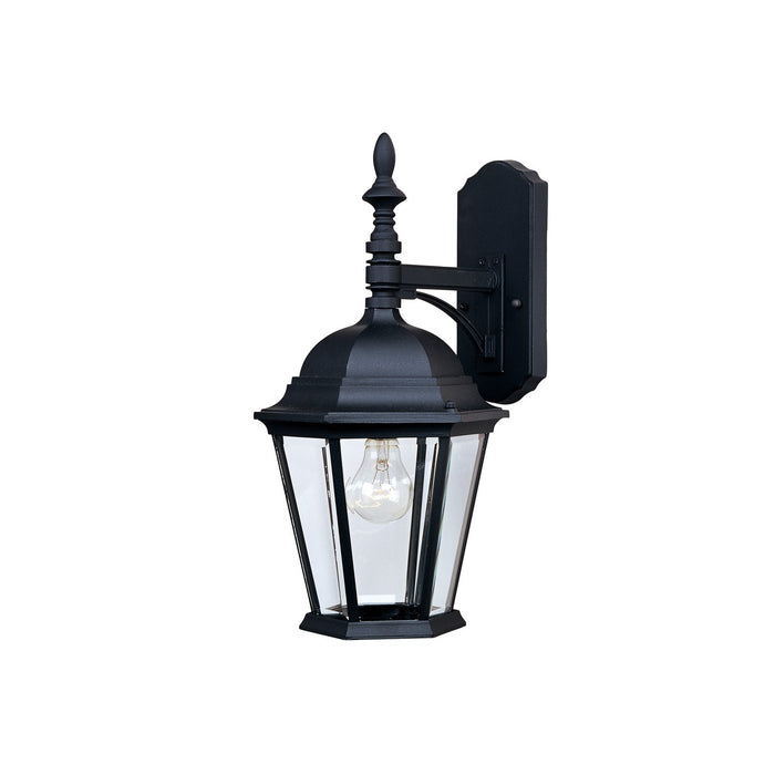 Maxim 1004BK One Light Outdoor Wall Lantern, Black