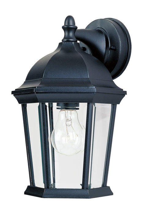 Maxim 1024BK One Light Outdoor Wall Lantern, Black