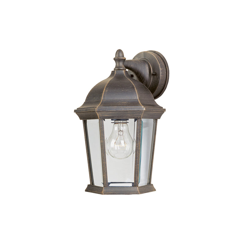 Maxim 1024RP One Light Outdoor Wall Lantern, Rust Patina