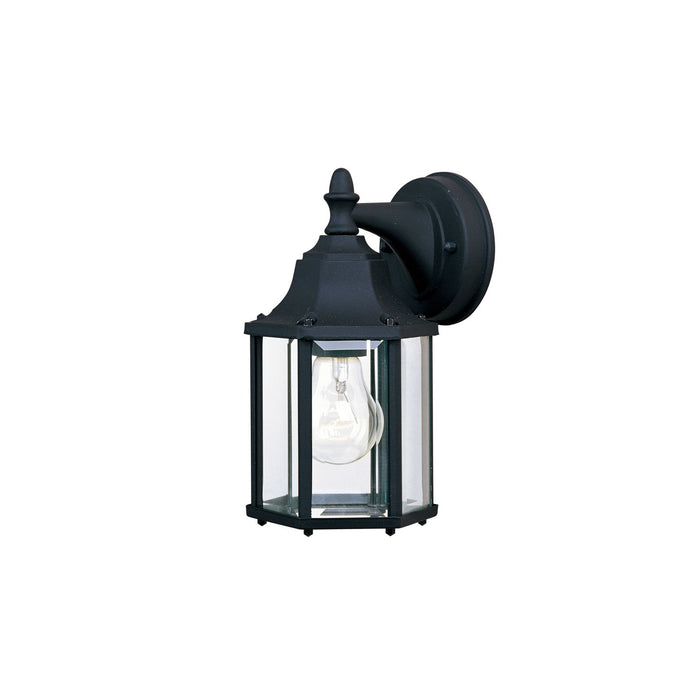 Maxim 1026BK One Light Outdoor Wall Lantern, Black