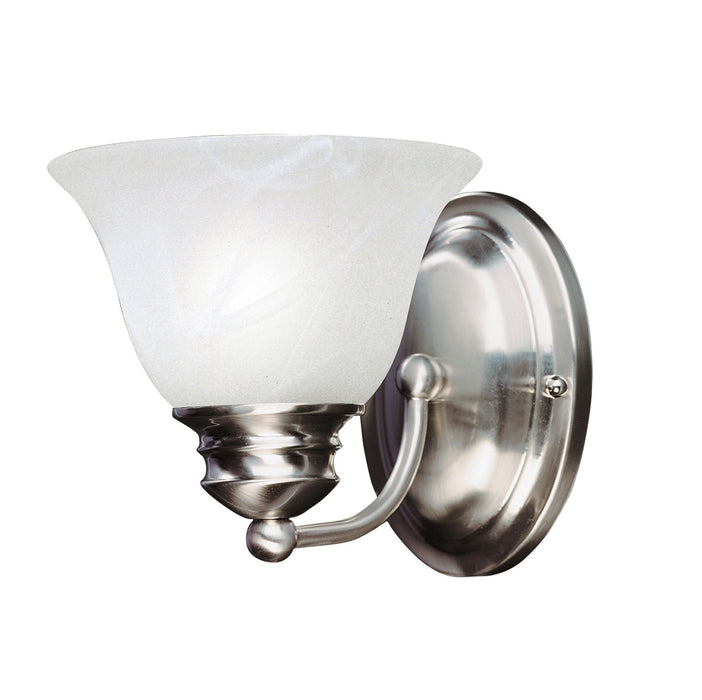 Maxim 2686MRSN One Light Wall Sconce, Satin Nickel