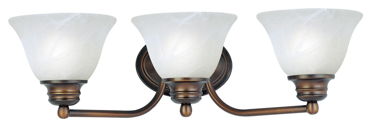 Maxim 2688MROI Three Light Bath Vanity, Oil Rubbed Bronze