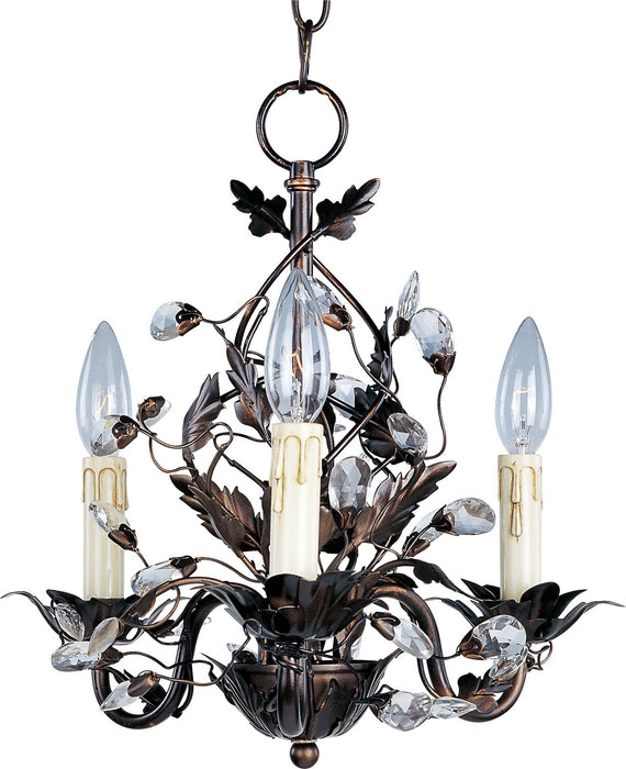 Maxim 2855OI Three Light Chandelier, Oil Rubbed Bronze