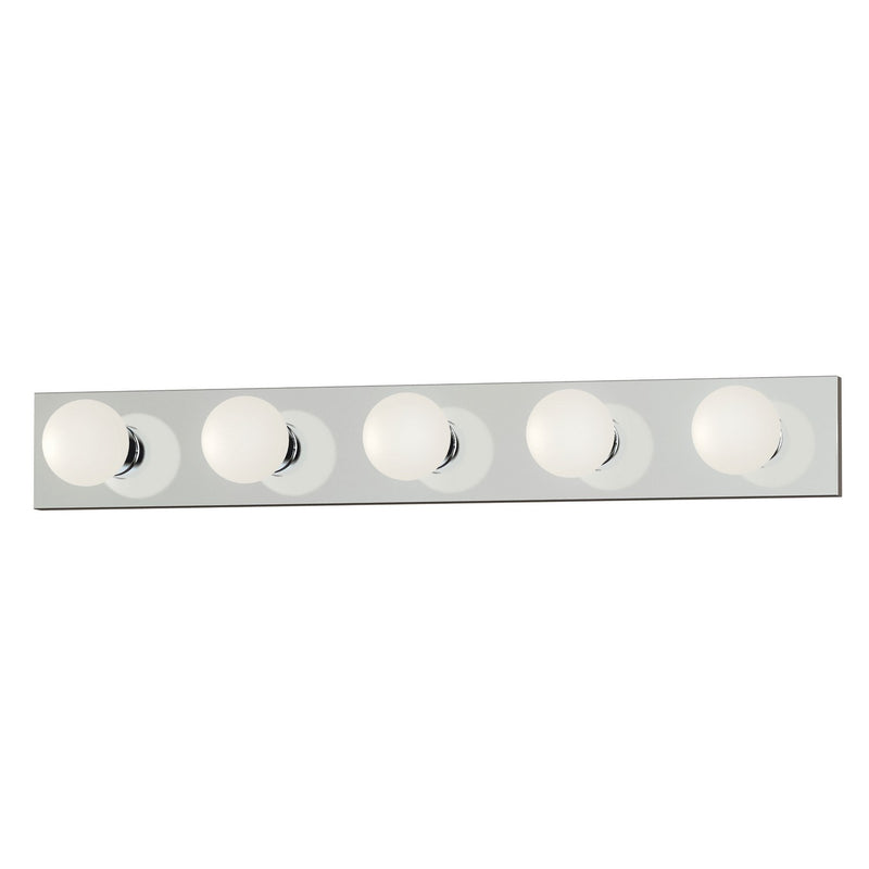 Maxim 4455PC Five Light Bath Vanity, Polished Chrome