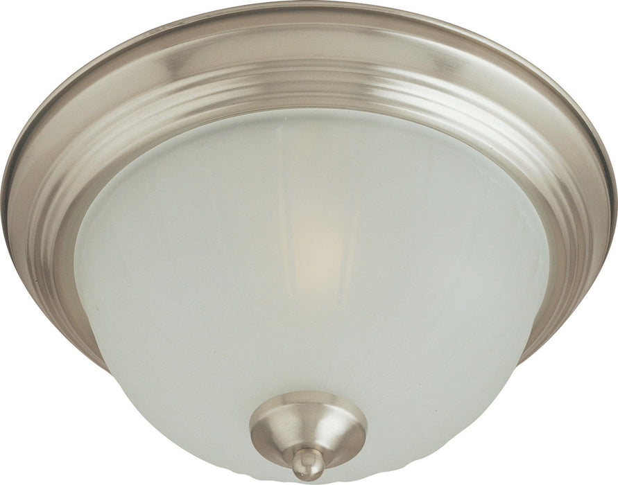 Maxim 5830FTSN One Light Flush Mount, Satin Nickel
