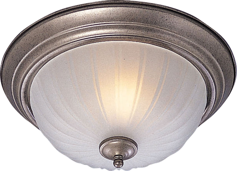 Maxim 5831FTPE Two Light Flush Mount, Pewter