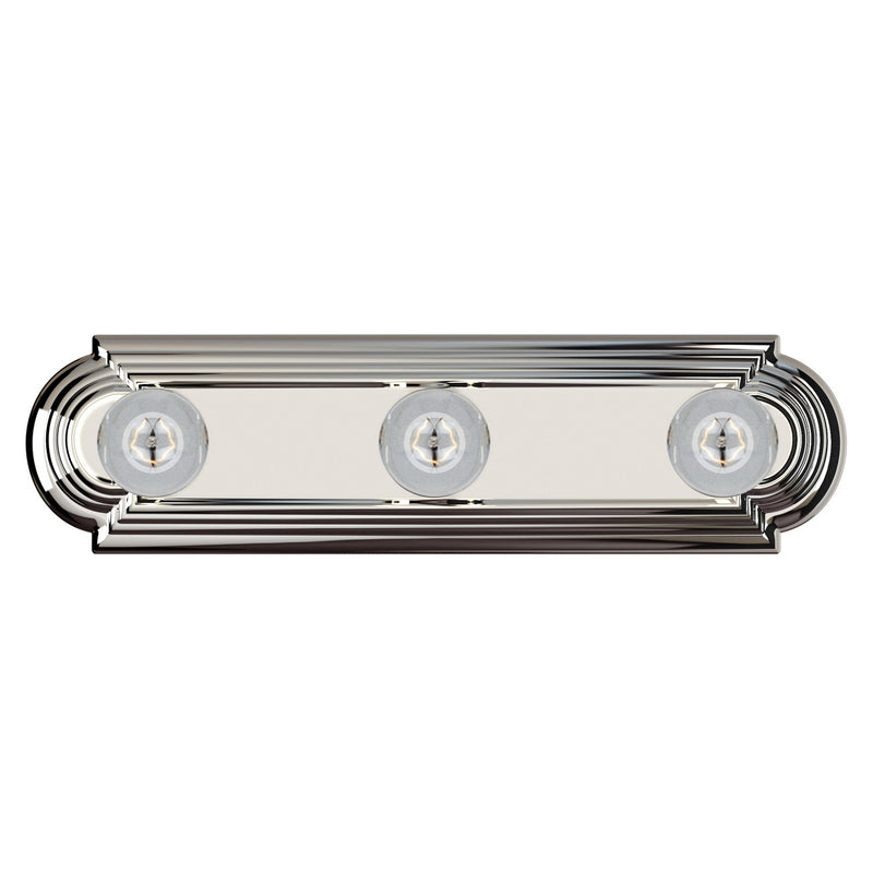 Maxim 7123PC Three Light Bath Vanity, Polished Chrome