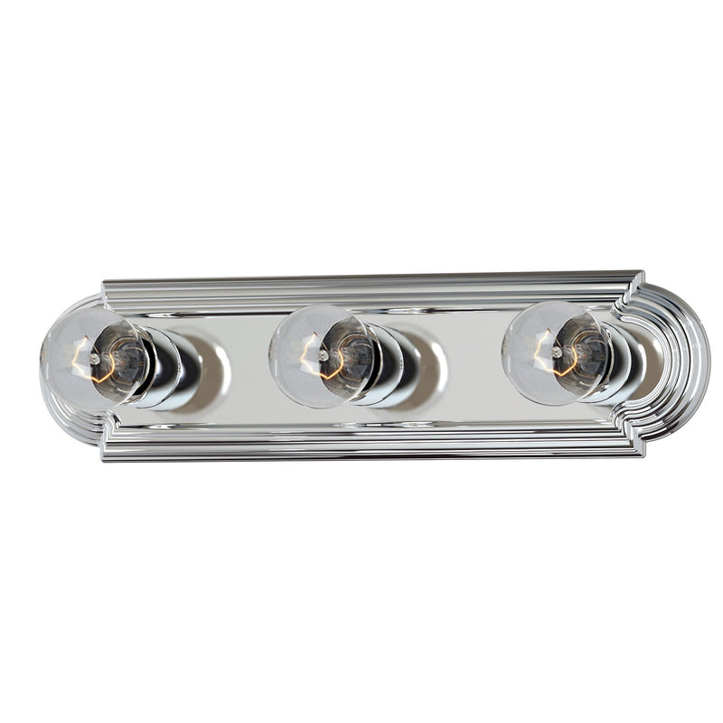 Maxim 7123PC Three Light Bath Vanity, Polished Chrome