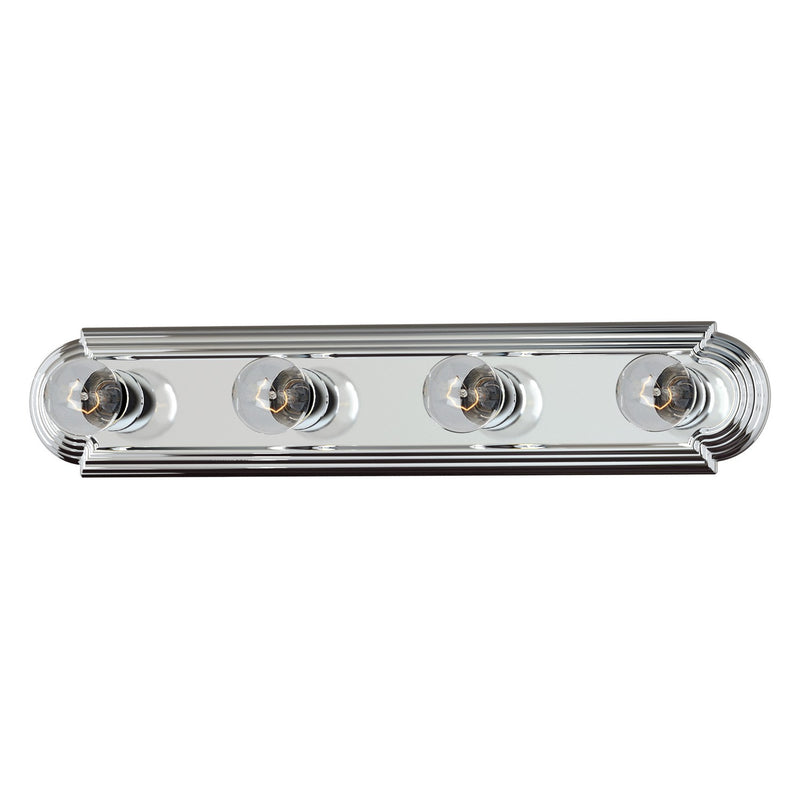 Maxim 7124PC Four Light Bath Vanity, Polished Chrome