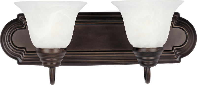 Maxim 8012MROI Two Light Bath Vanity, Oil Rubbed Bronze