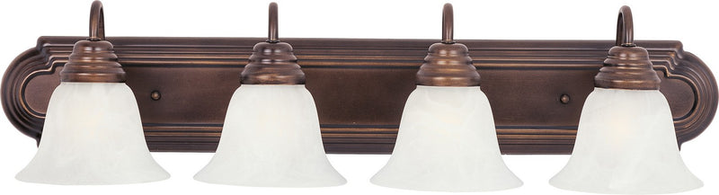 Maxim 8014MROI Four Light Bath Vanity, Oil Rubbed Bronze