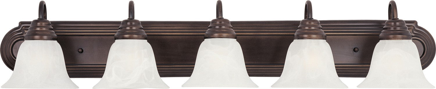 Maxim 8015MROI Five Light Bath Vanity, Oil Rubbed Bronze