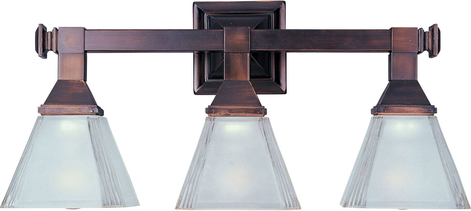Maxim 11078FTOI Three Light Bath Vanity, Oil Rubbed Bronze