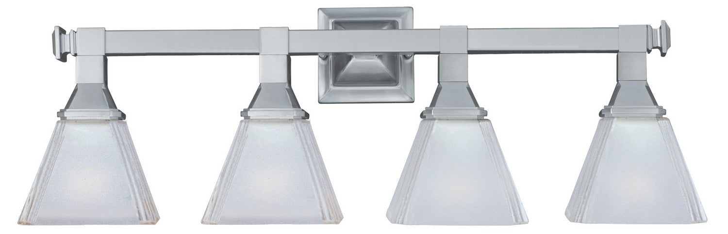 Maxim 11079FTSN Four Light Bath Vanity, Satin Nickel