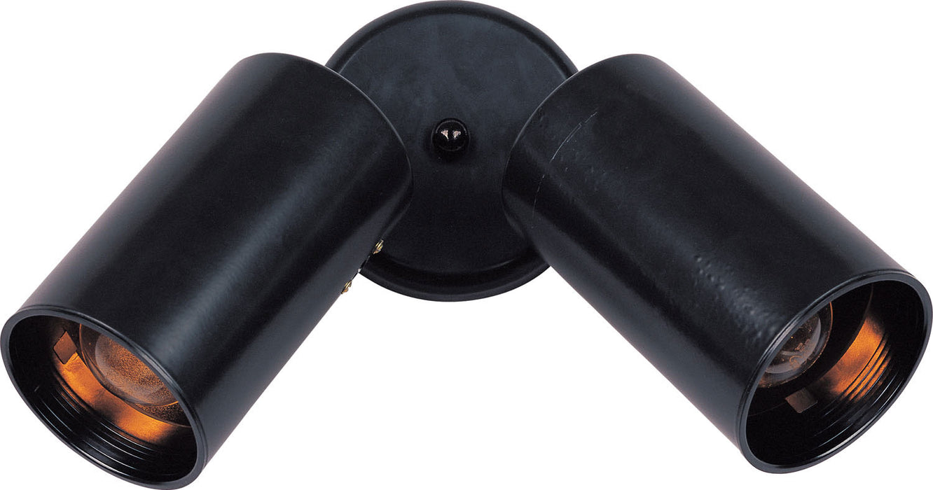 Maxim 92011BK Two Light Flush Mount, Black