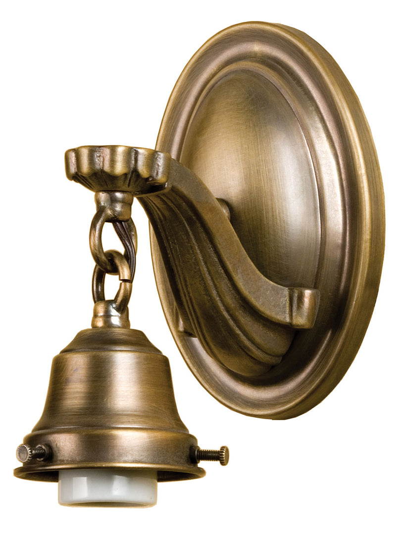 Meyda Tiffany 101531 One Light Wall Sconce, Antique Brass