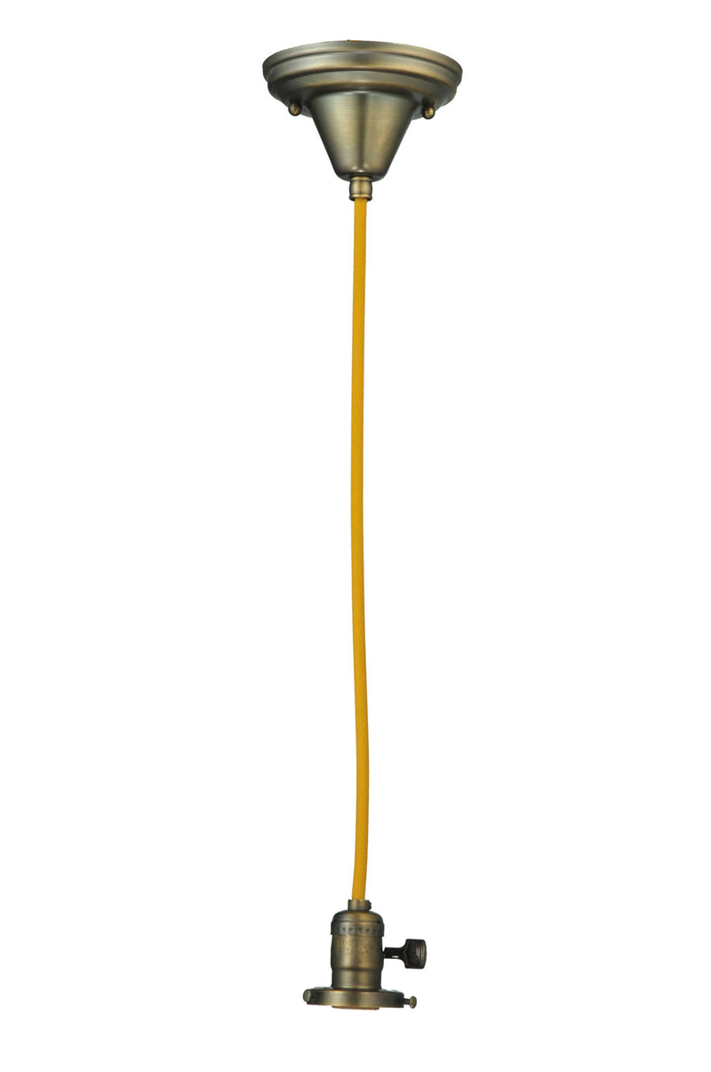 Meyda Tiffany 101553 One Light Pendant Hardware, Antique Brass