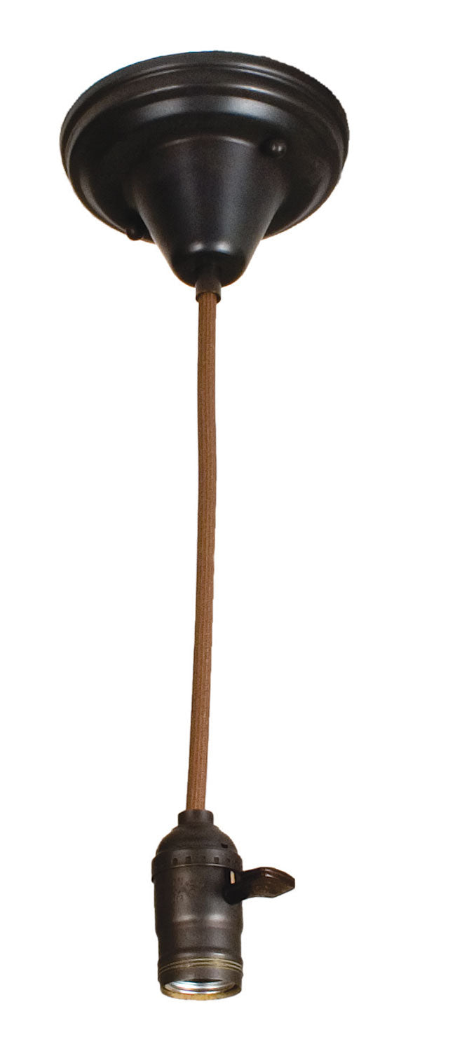 Meyda Tiffany 101602 One Light Pendant Hardware, Craftsman Brown
