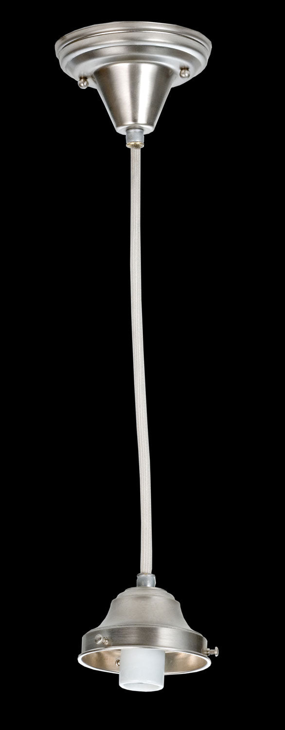 Meyda Tiffany 101900 One Light Pendant Hardware, Nickel