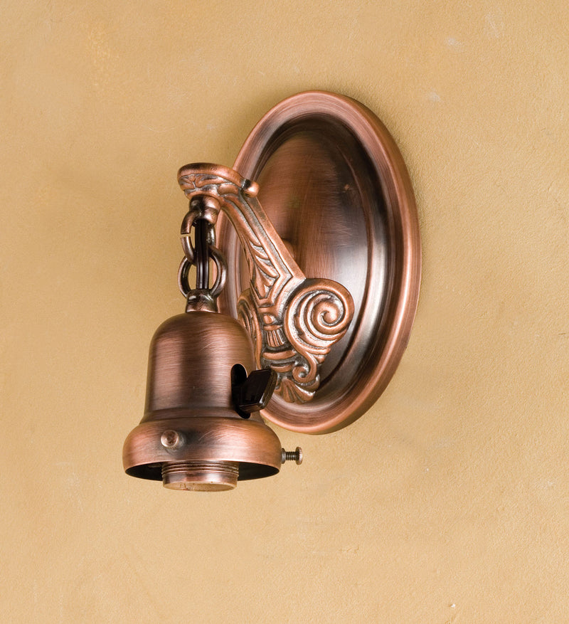 Meyda Tiffany 101908 One Light Wall Sconce Hardware, Burnished Copper