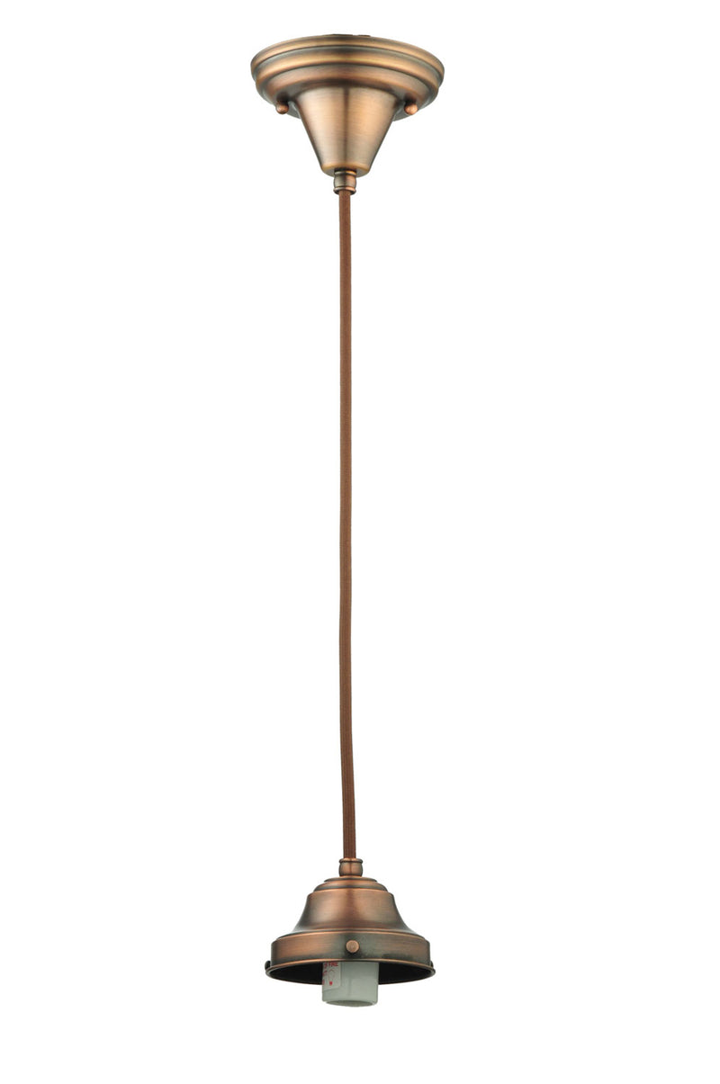 Meyda Tiffany 101911 One Light Pendant Hardware, Burnished Copper