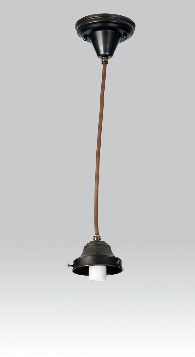 Meyda Tiffany 101912 One Light Pendant Hardware, Craftsman Brown