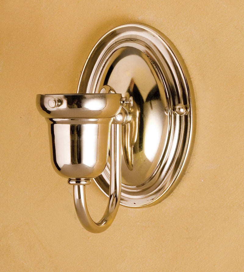 Meyda Tiffany 101943 One Light Wall Sconce, Polished Nickel