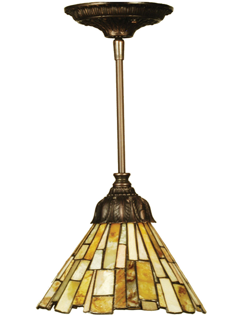 Meyda Tiffany 103045 One Light Mini Pendant, Antique