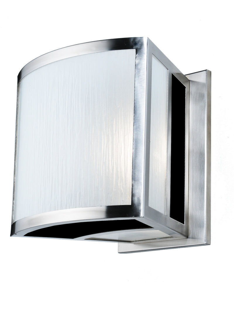 Meyda Tiffany 103375 One Light Wall Sconce, Brushed Stainless Steel