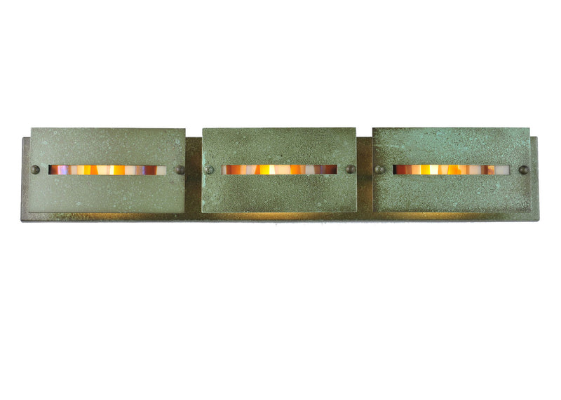 Meyda Tiffany 105988 Three Light Vanity, Tarnished Copper