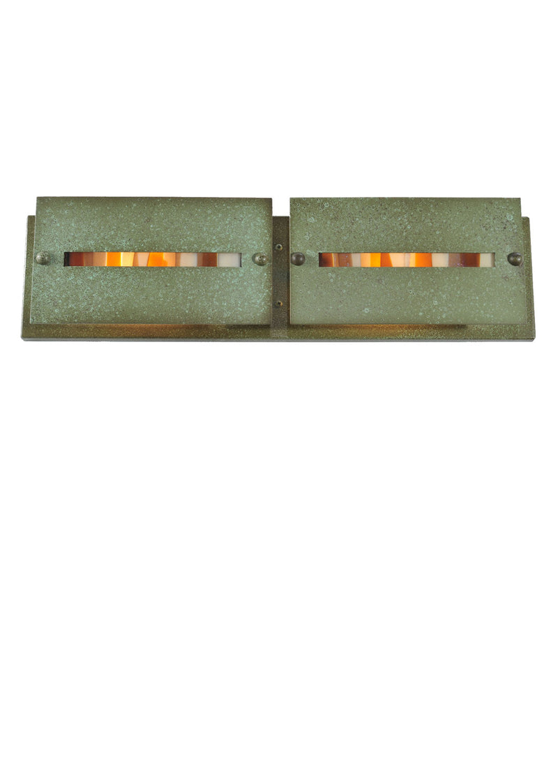 Meyda Tiffany 105989 Two Light Vanity, Tarnished Copper