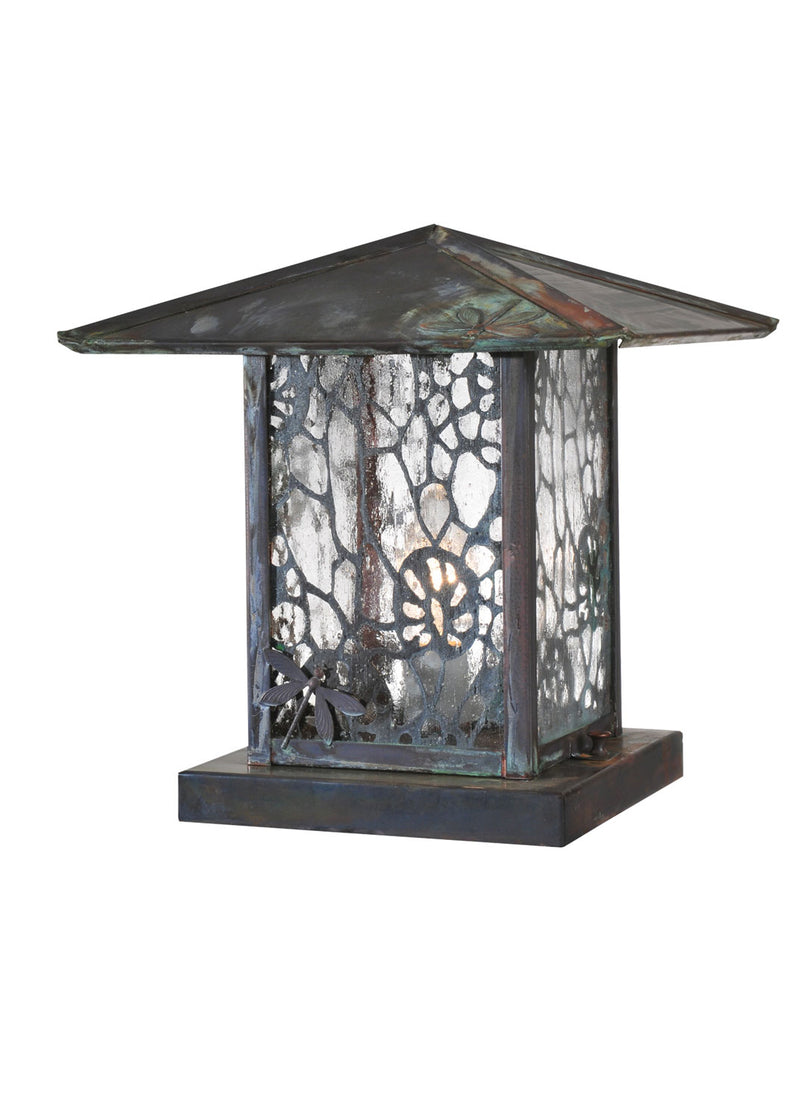 Meyda Tiffany 106157 One Light Pier Mount, Verdigris