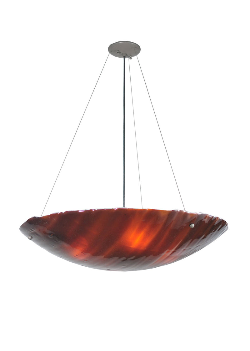 Meyda Tiffany 106257 Four Light Inverted Pendant, Bronze