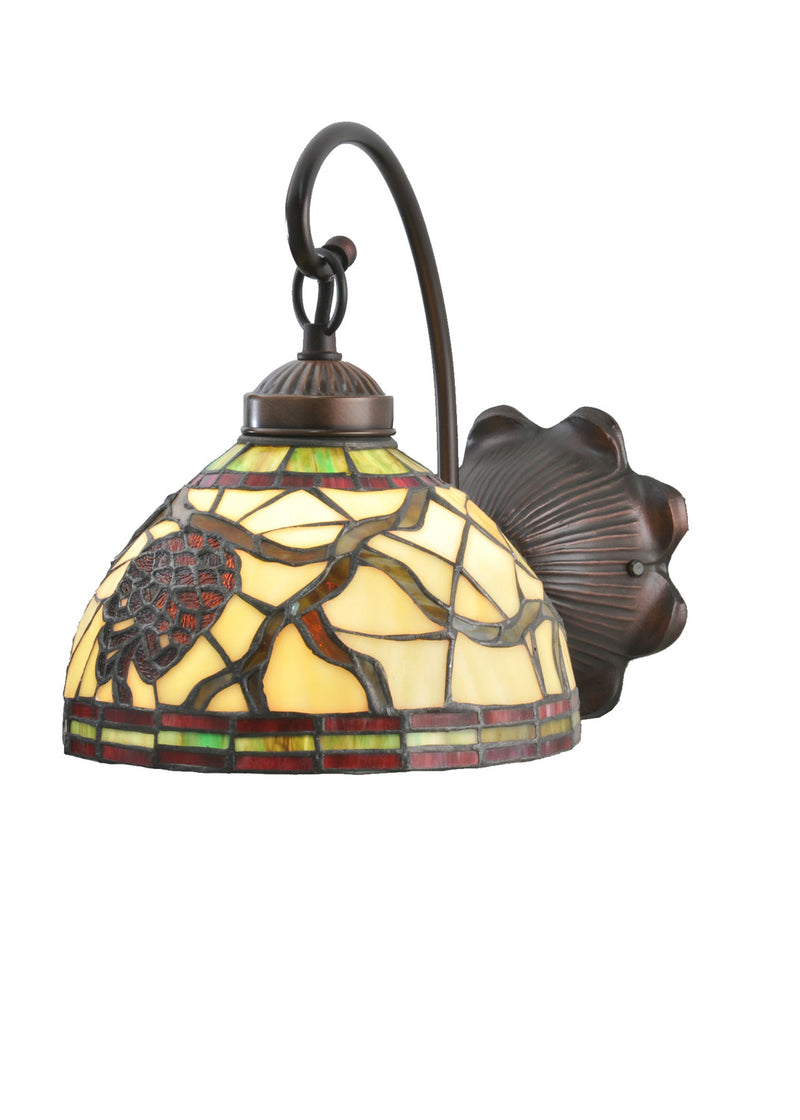 Meyda Tiffany 106289 One Light Wall Sconce, Mahogany Bronze